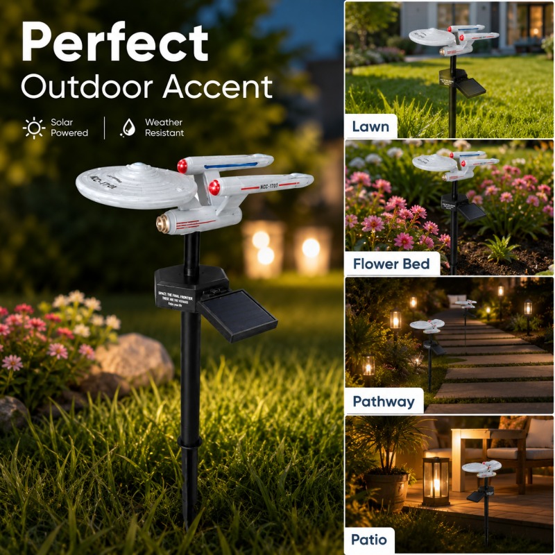 Smart Garden Light Camera - Lampada Solare da Giardino Star Trek