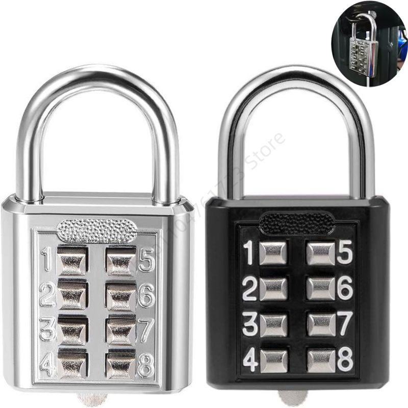 Smart Garden Gate Lock - Combinazione a 8 cifre Pulsante esterno