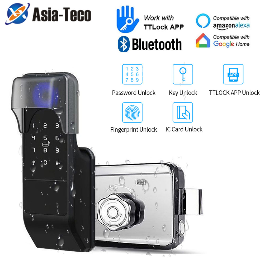 Smart Garden Gate Lock - IP65 Impermeabile TTLock Impronte Digitali Smart