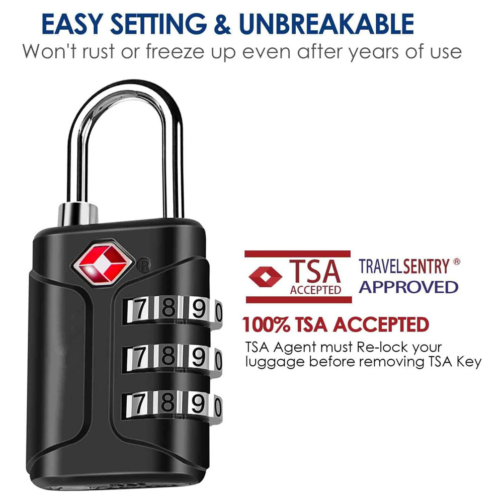 Smart Garden Gate Lock - Lucchetti per bagagli approvati TSA, lucchetto