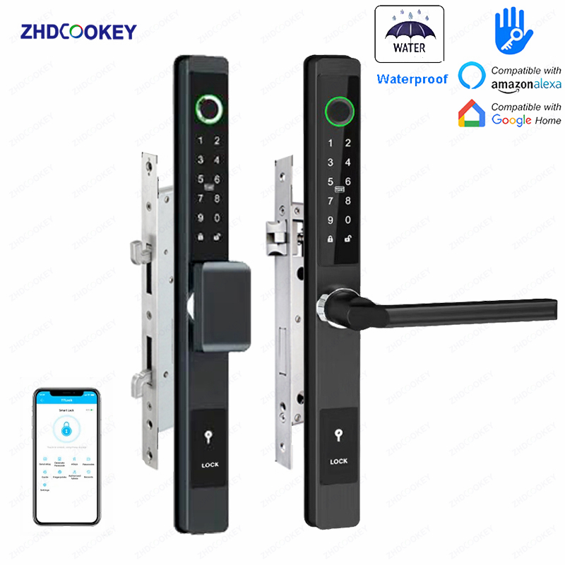 Smart Garden Gate Lock - Serratura Digitale Biometrica ZHDCOOKEY, Impermeabile, con