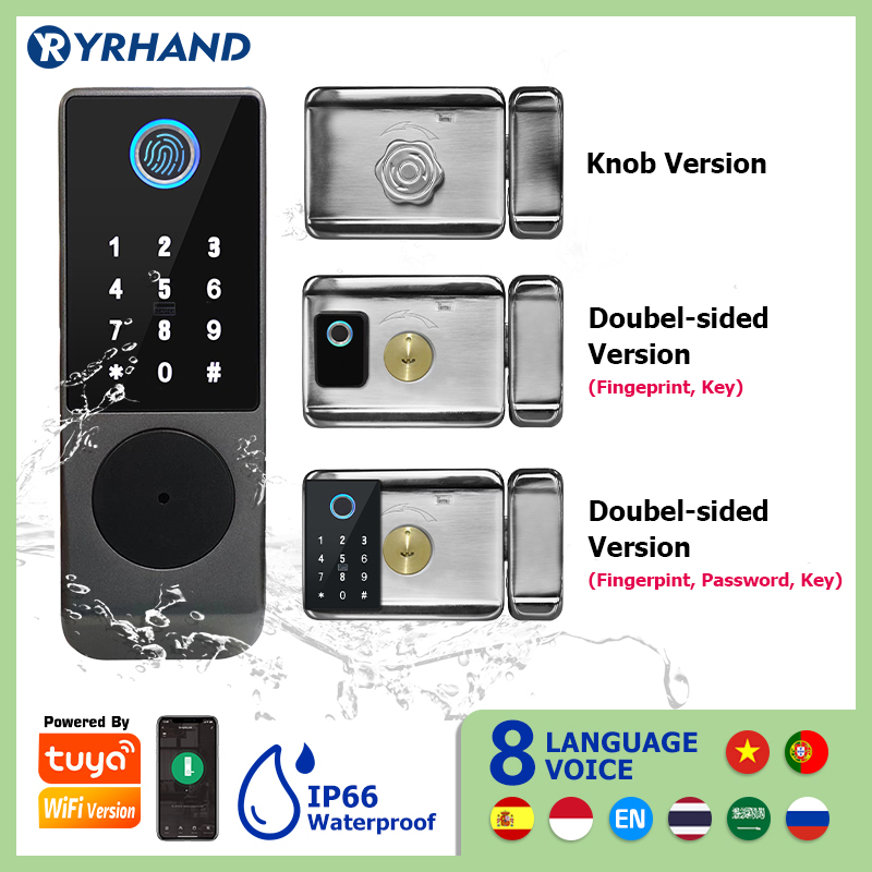 Smart Garden Gate Lock - Tuya Smart lock impermeabile Wifi doppia