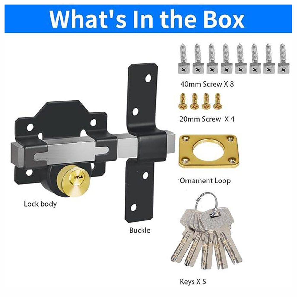 Blocco della porta del fienile - Smart Garden Gate Lock recensione e prezzo