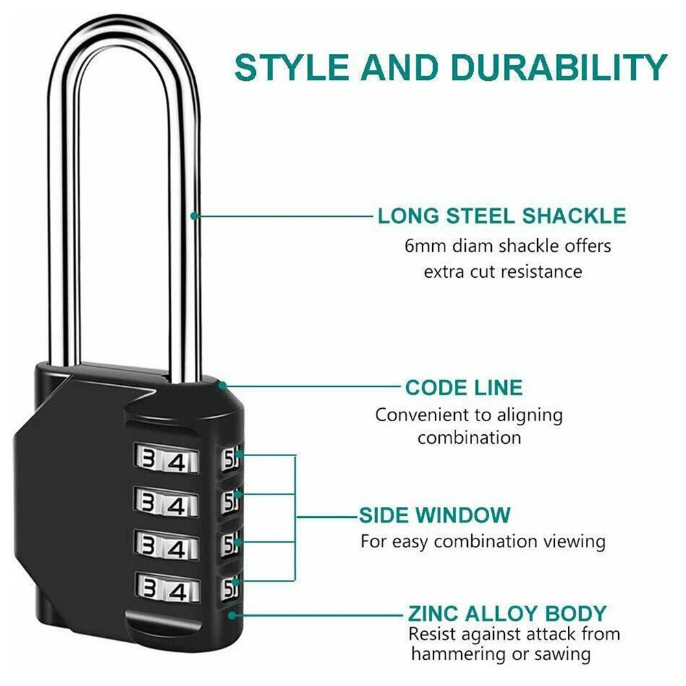 Lucchetto a Combinazione a 4 C - Smart Garden Gate Lock recensione e prezzo