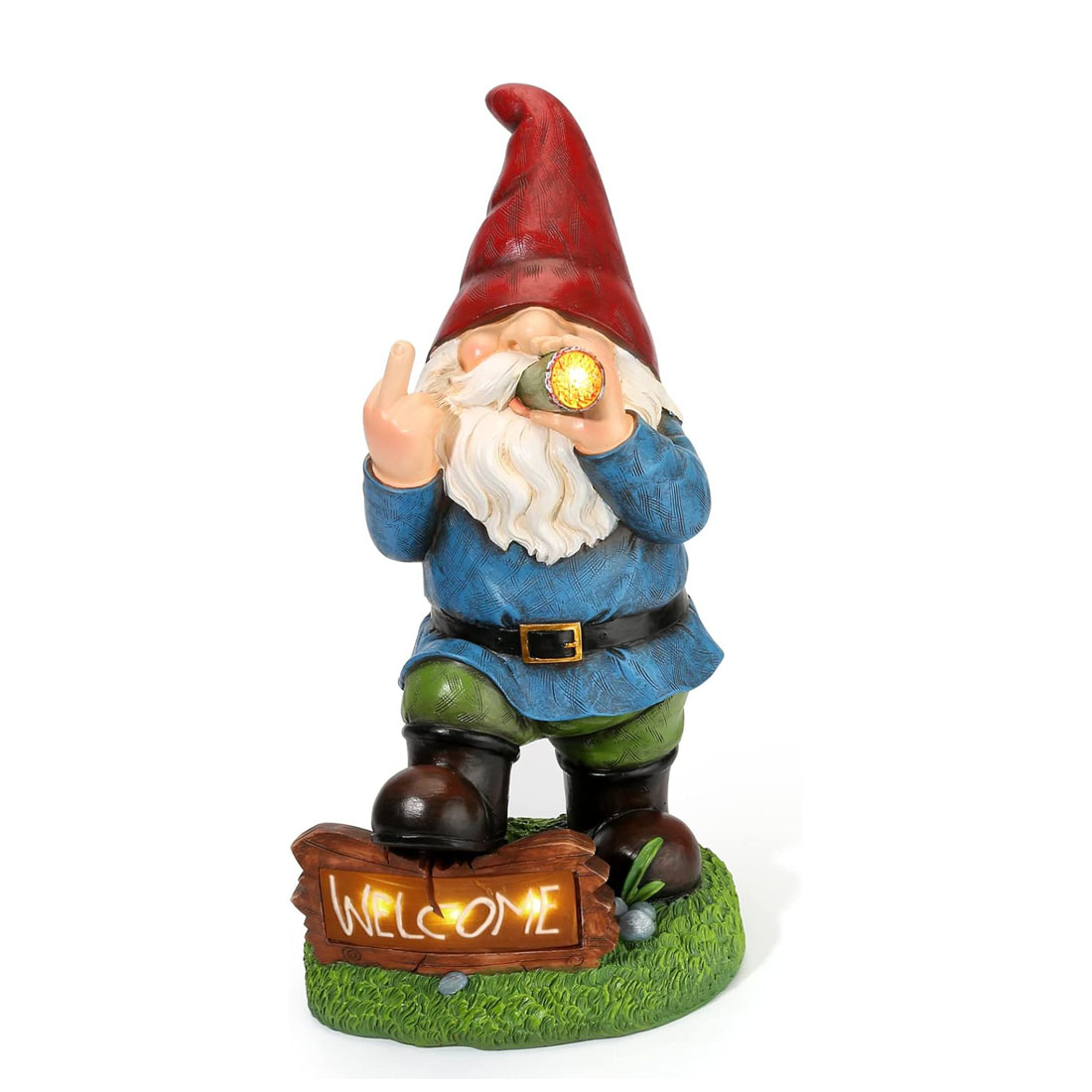 Statue nane a dito medio solar - Smart Garden Ornaments recensione e prezzo