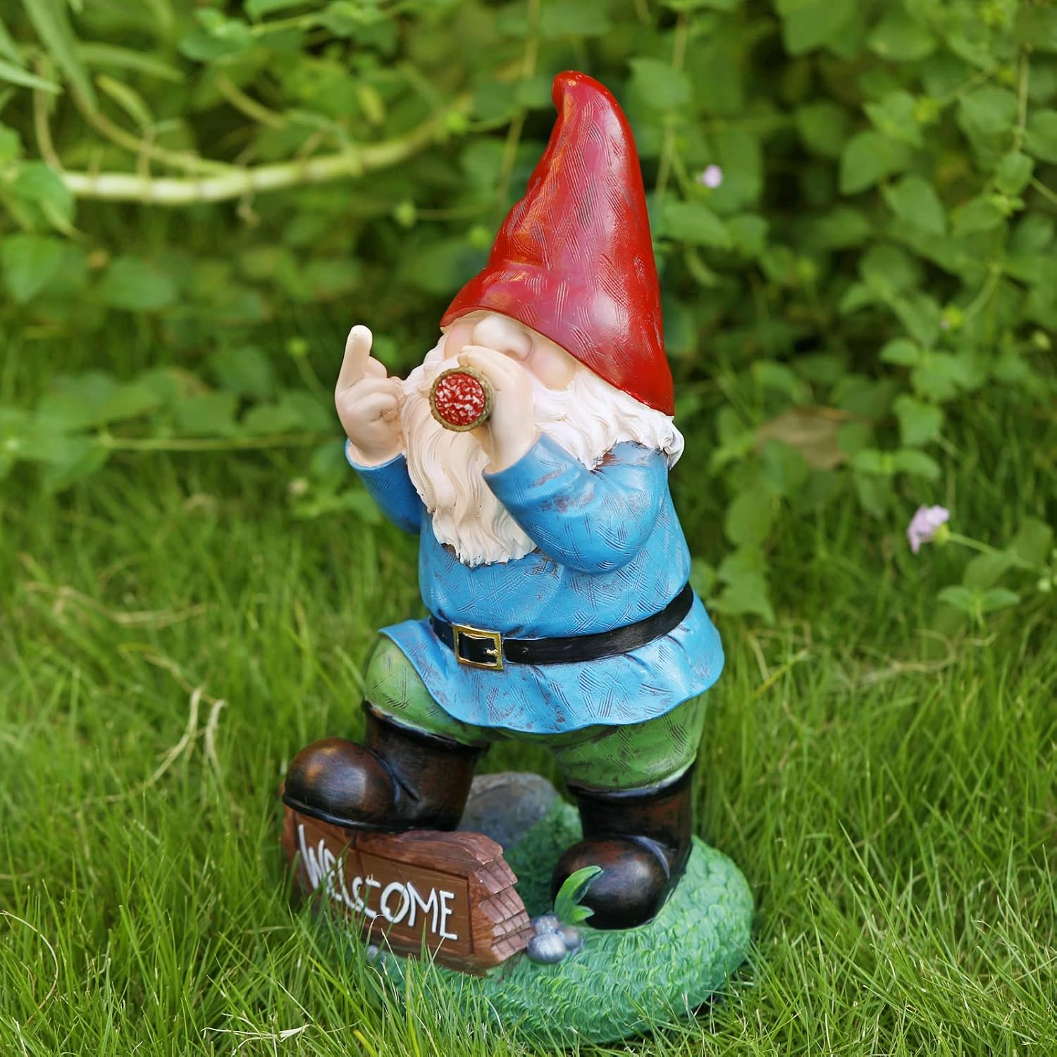 Statue nane a dito medio solar - Smart Garden Ornaments recensione e prezzo