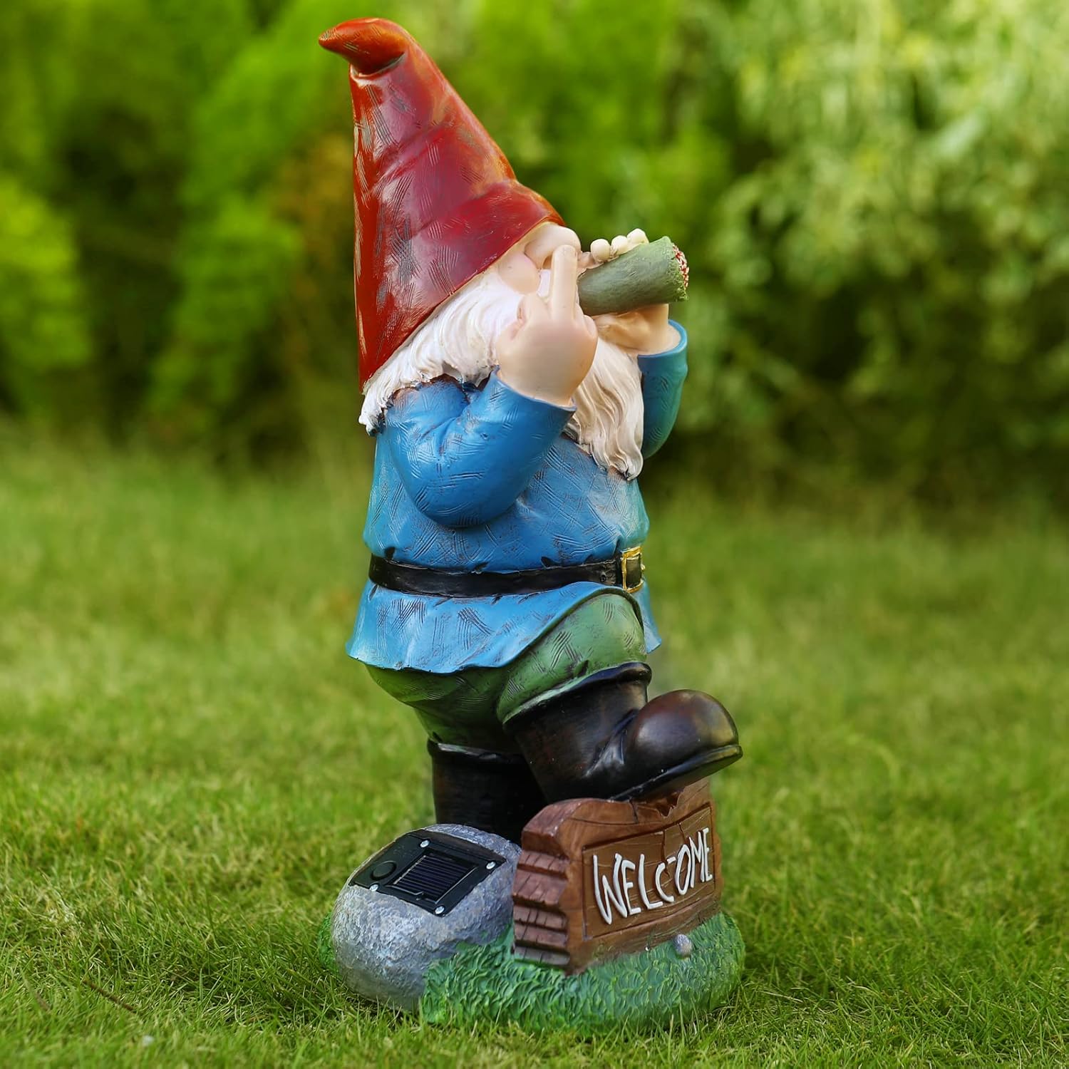Statue nane a dito medio solar - Smart Garden Ornaments recensione e prezzo