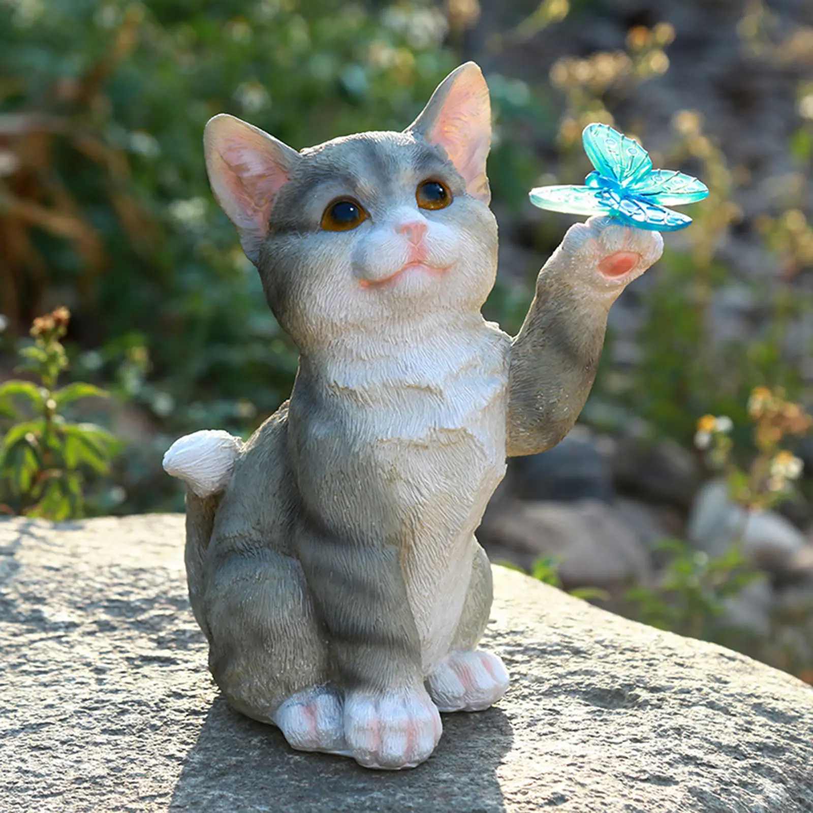 Scultura di gatto all'aperto F - Smart Garden Light Camera recensione e prezzo