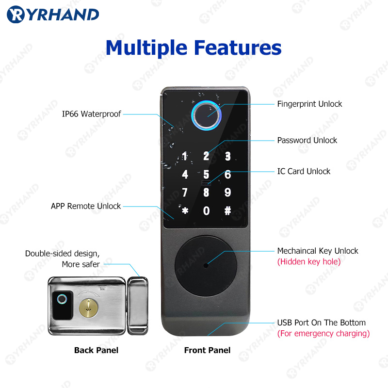 Tuya Smart lock impermeabile W - Smart Garden Gate Lock recensione e prezzo